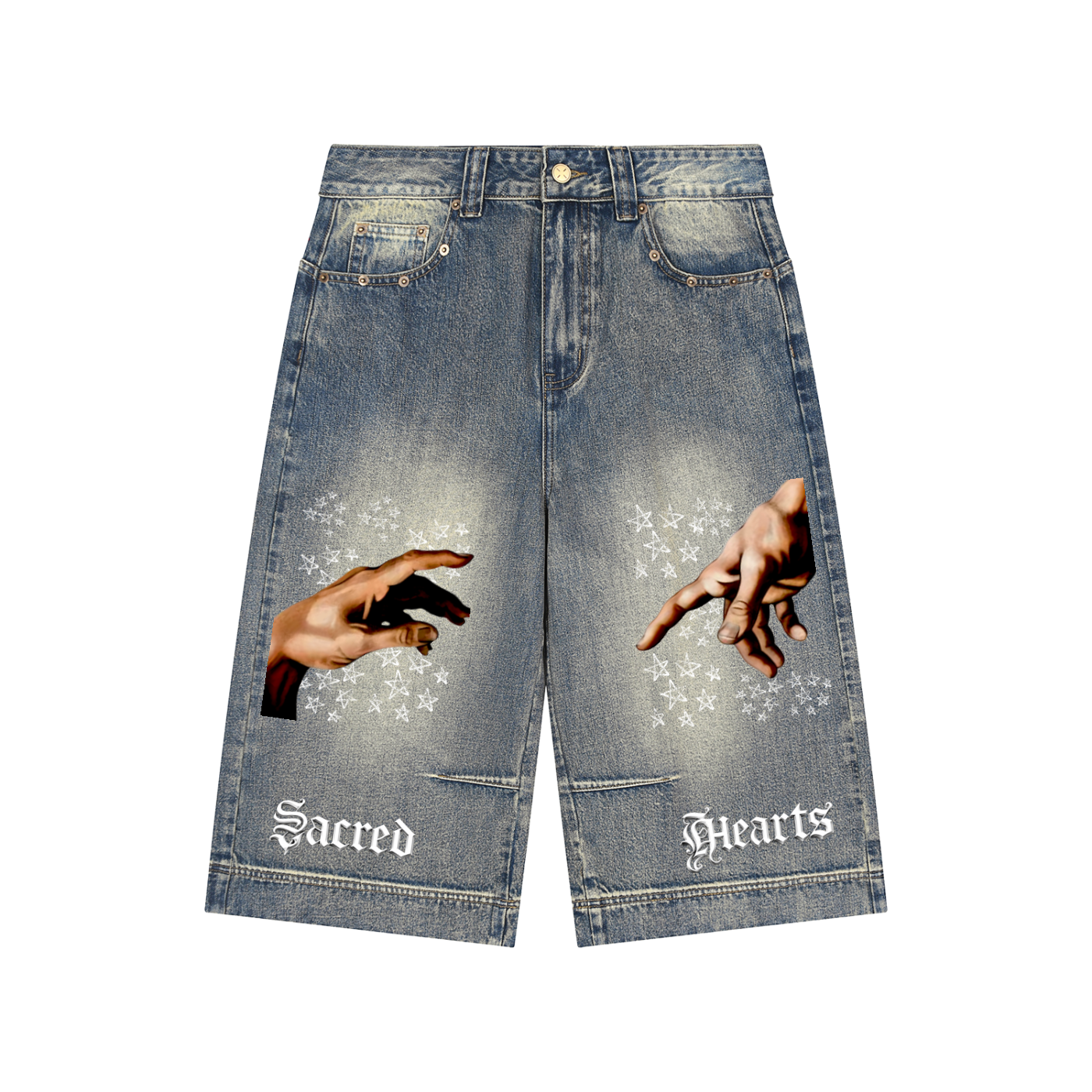 CREATION OF MAN DENIM JORTS