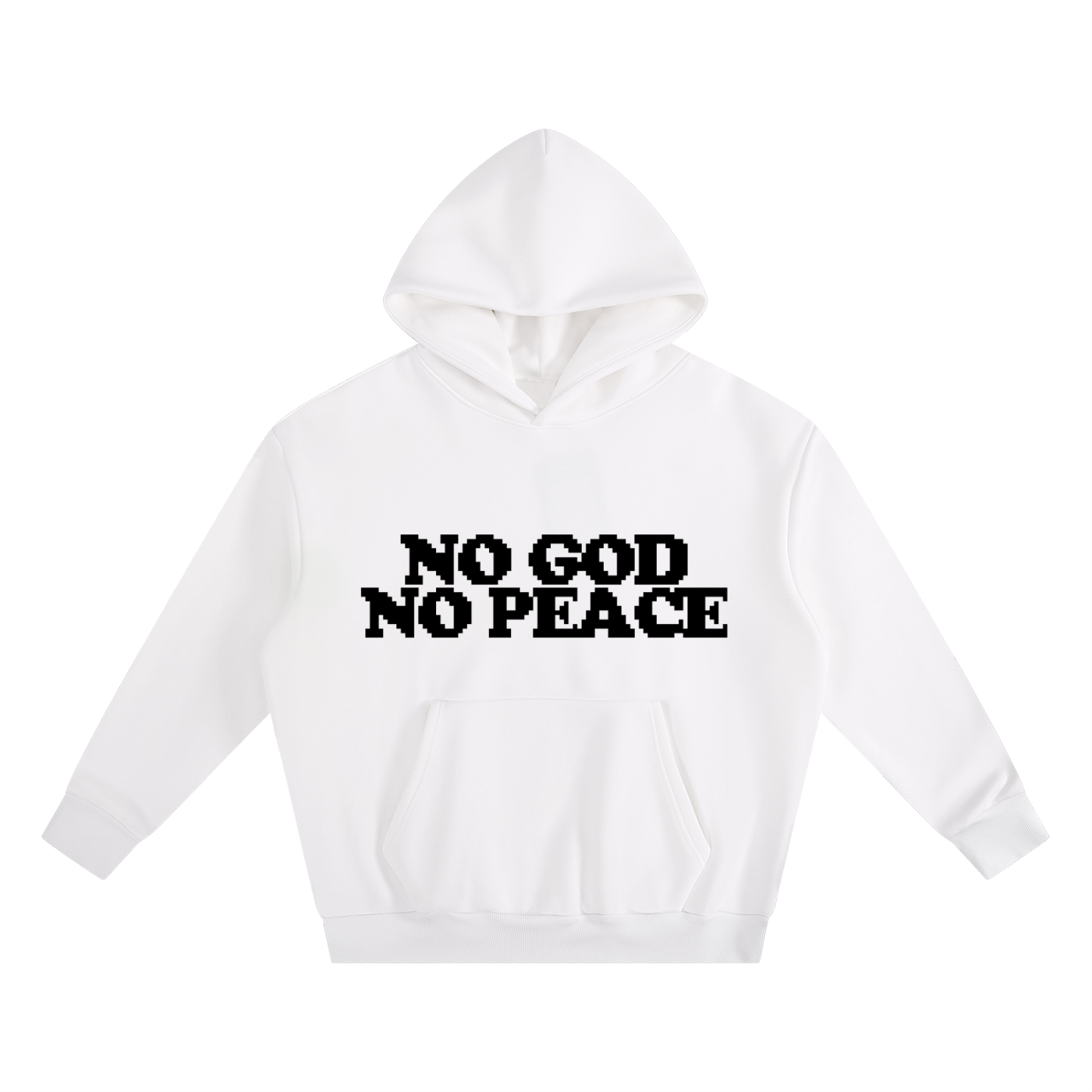 KNOW GOD KNOW PEACE HOODIE WHITE