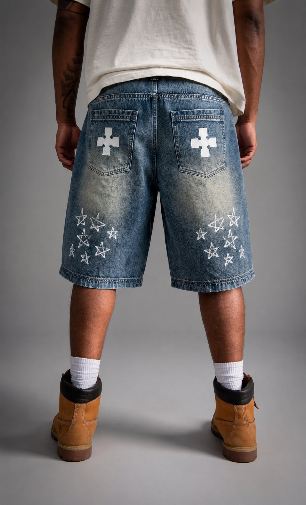 CREATION OF MAN DENIM JORTS