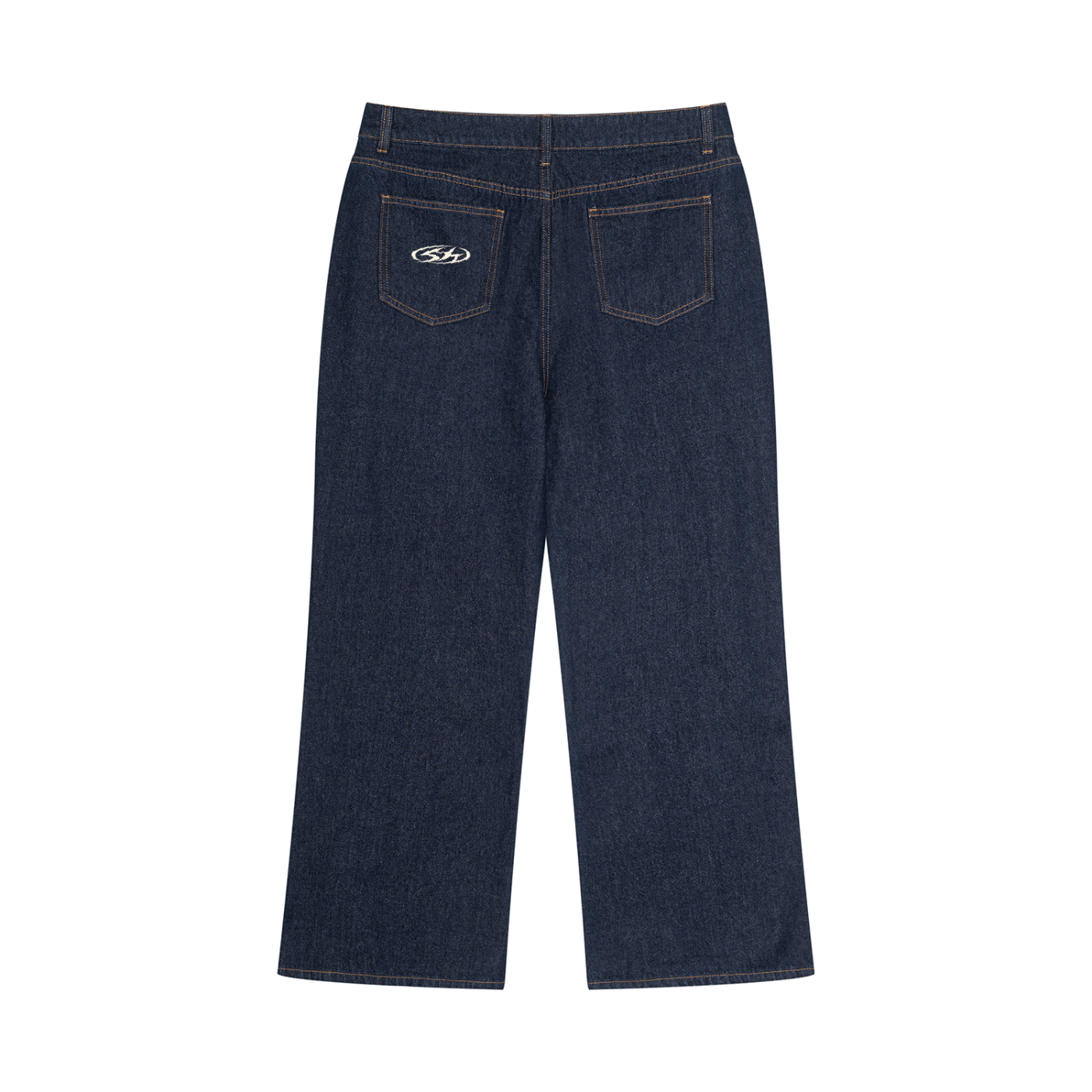 DARK DENIM BAGGY JEANS