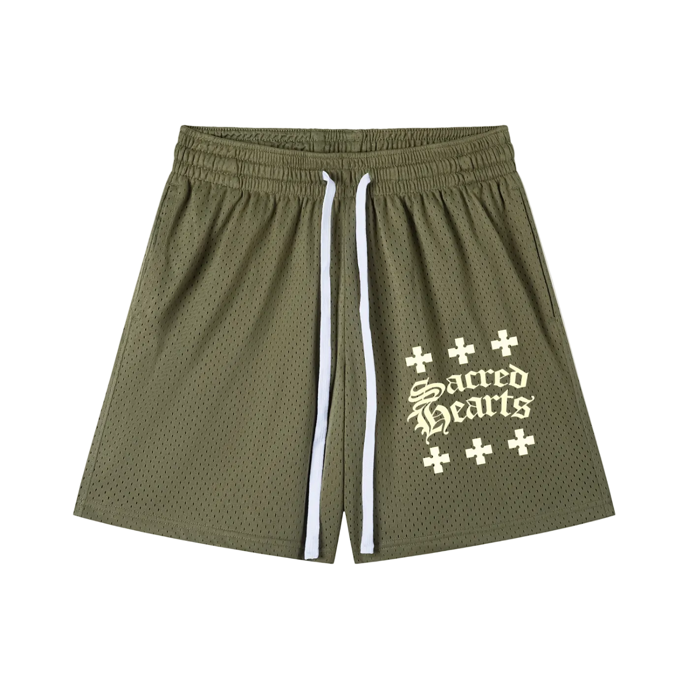 SACRED HEARTS MESH SHORTS
