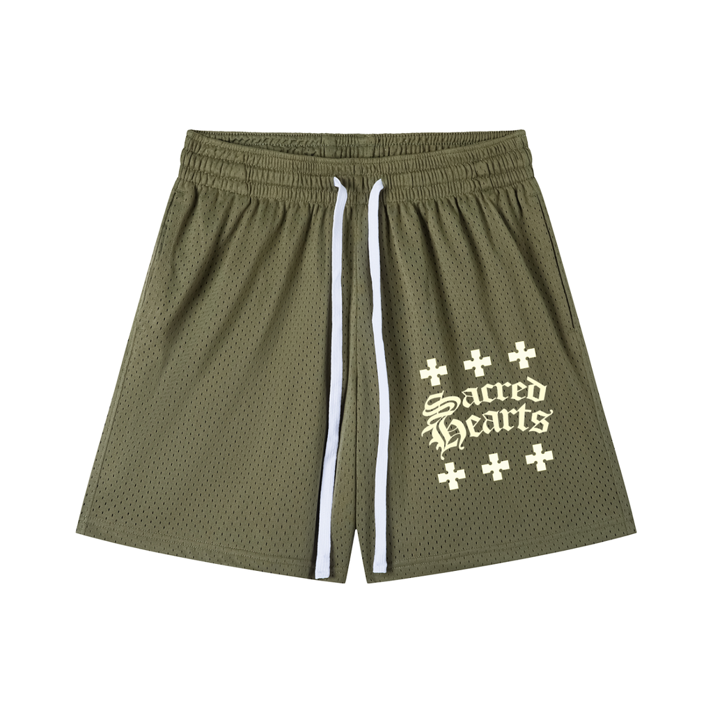 SACRED HEARTS MESH SHORTS