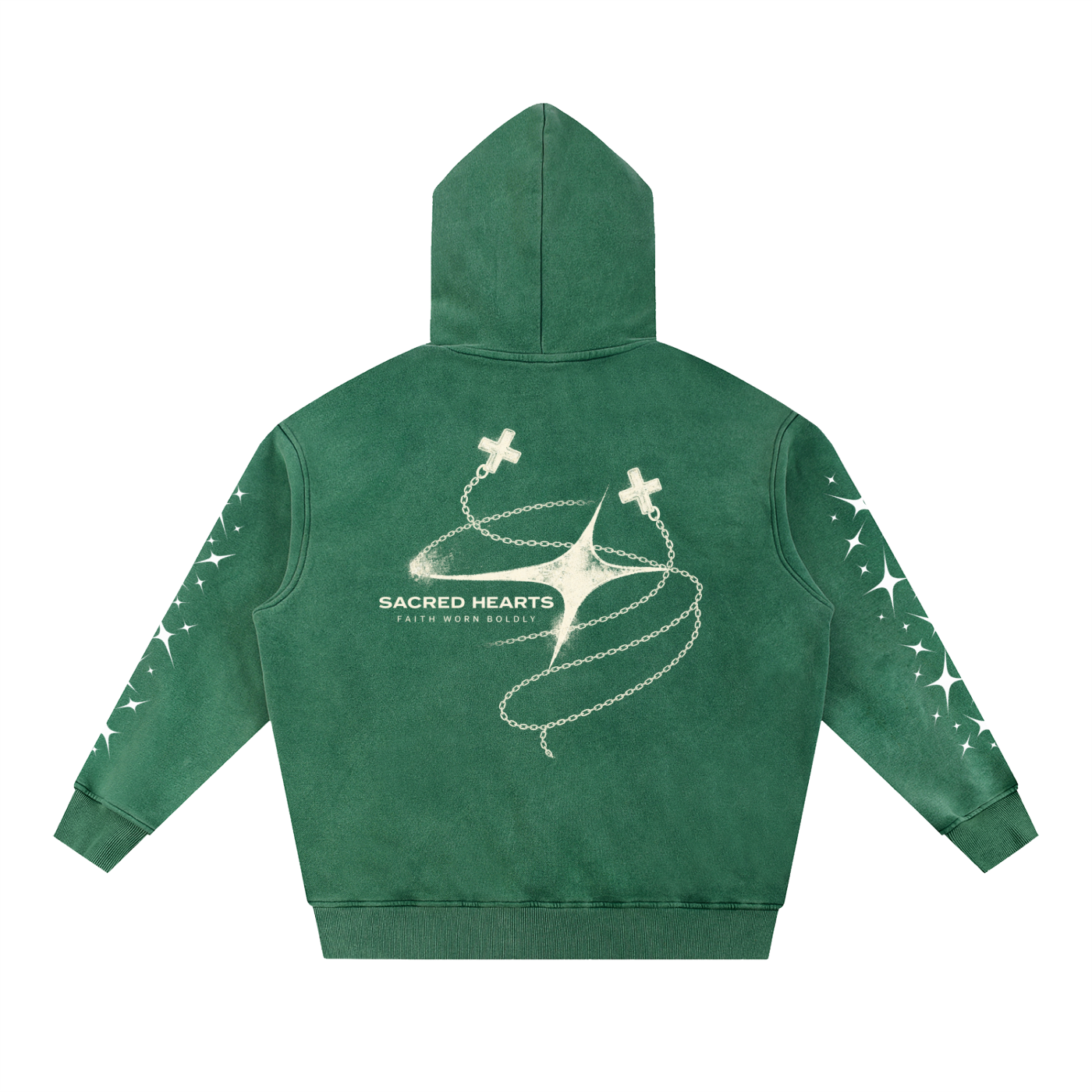 SNOW WASH STAR HOODIE