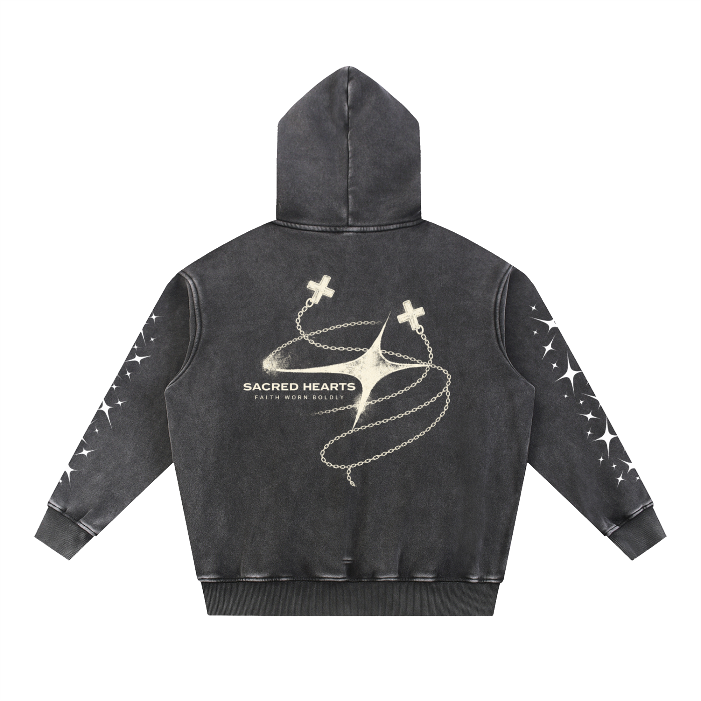 SNOW WASH STAR HOODIE