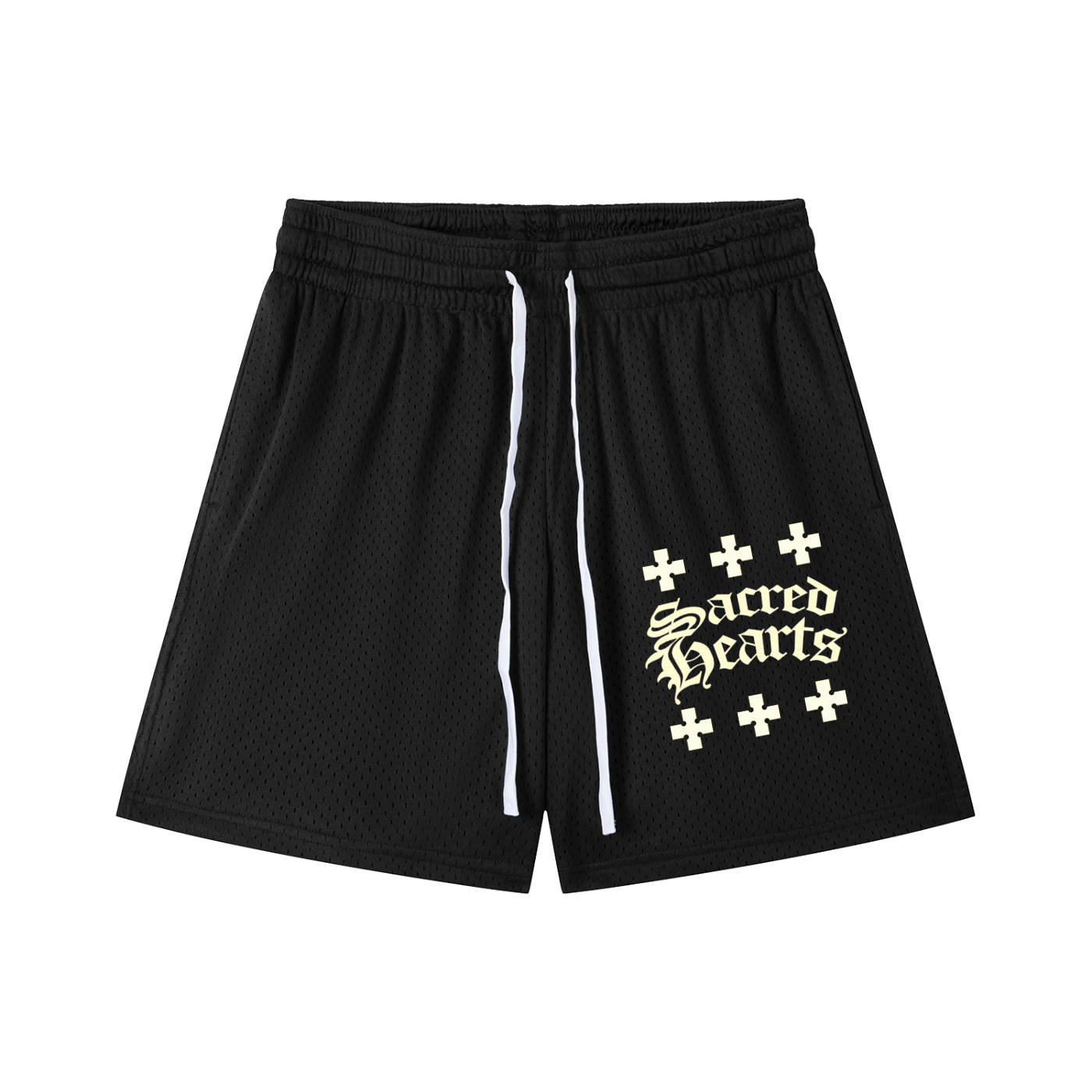 SACRED HEARTS MESH SHORTS